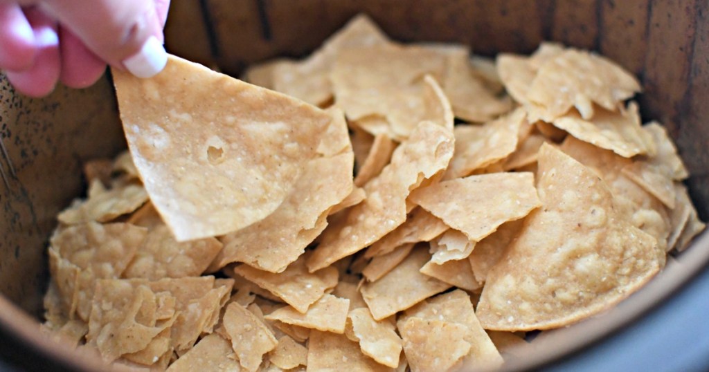 reheated tortilla chips in air fryer