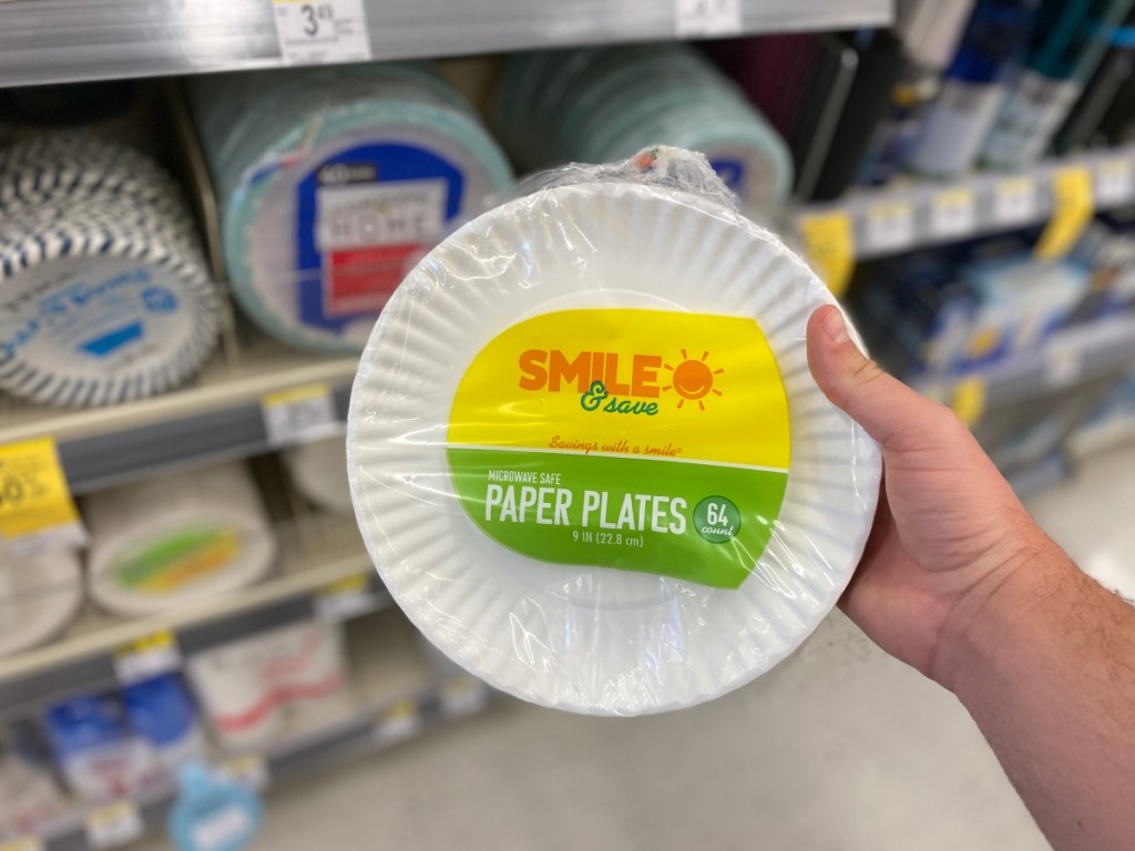 smile paper plates