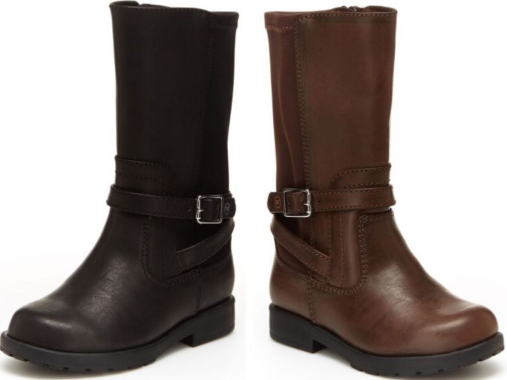 two kids leather boots