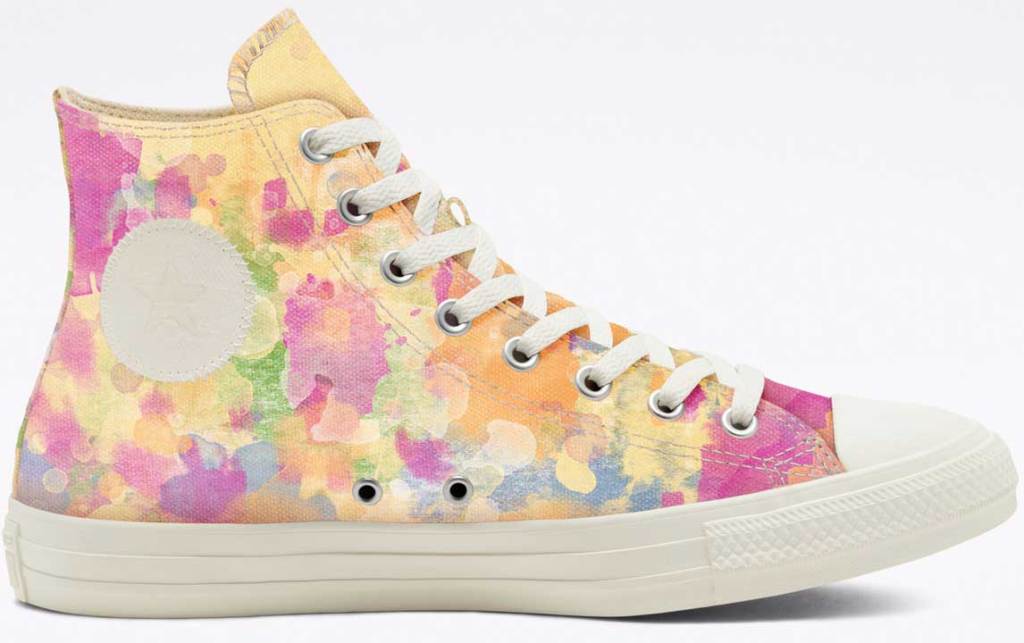 tie dye high top sneakers