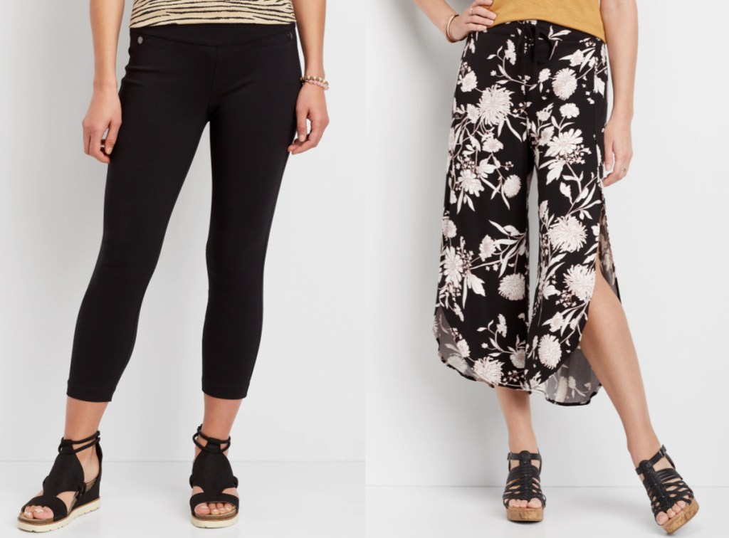 women in crop pants