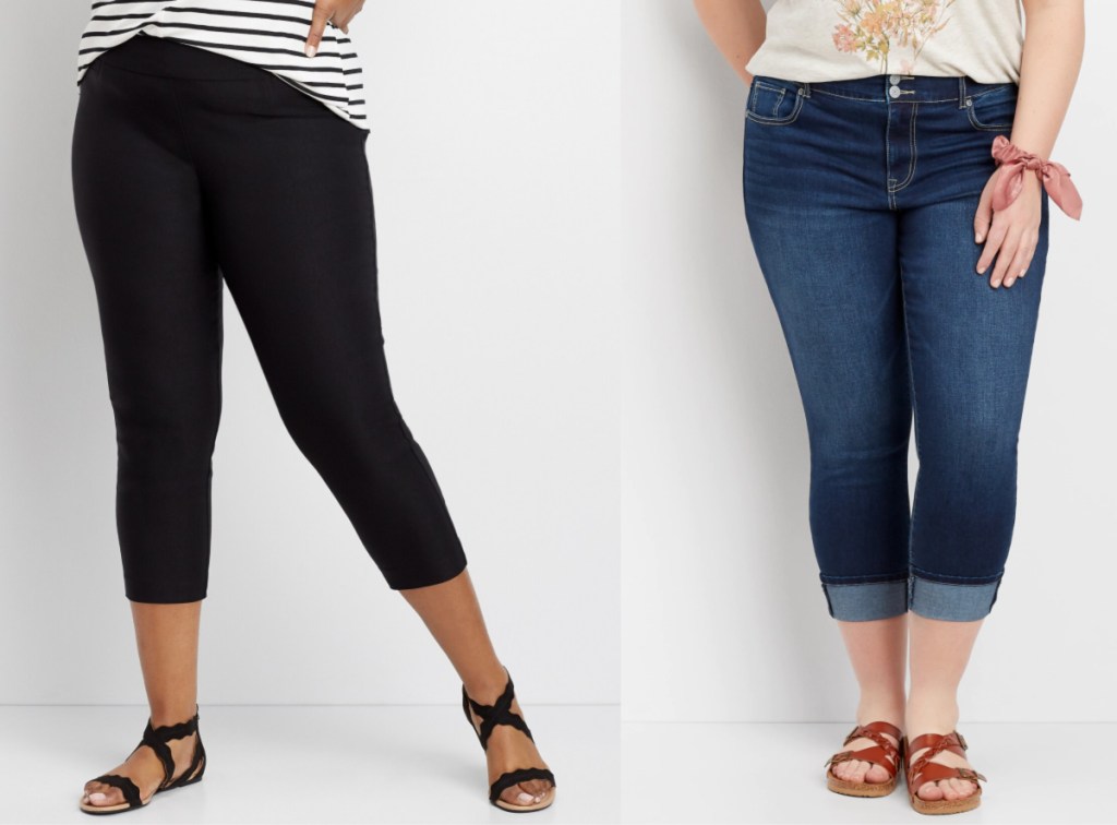 women wearing crop pants
