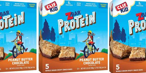 CLIF Kid ZBAR Protein Bars 5-Pack Only $1.98 Shipped on Amazon | Just 39¢ Per Bar