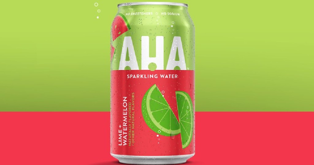 AHA Sparkling Water Lime + Watermelon 