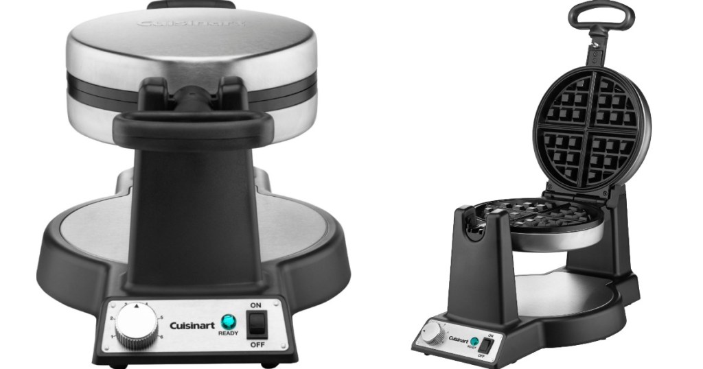 front and side view of a Belgian Waffle Maker