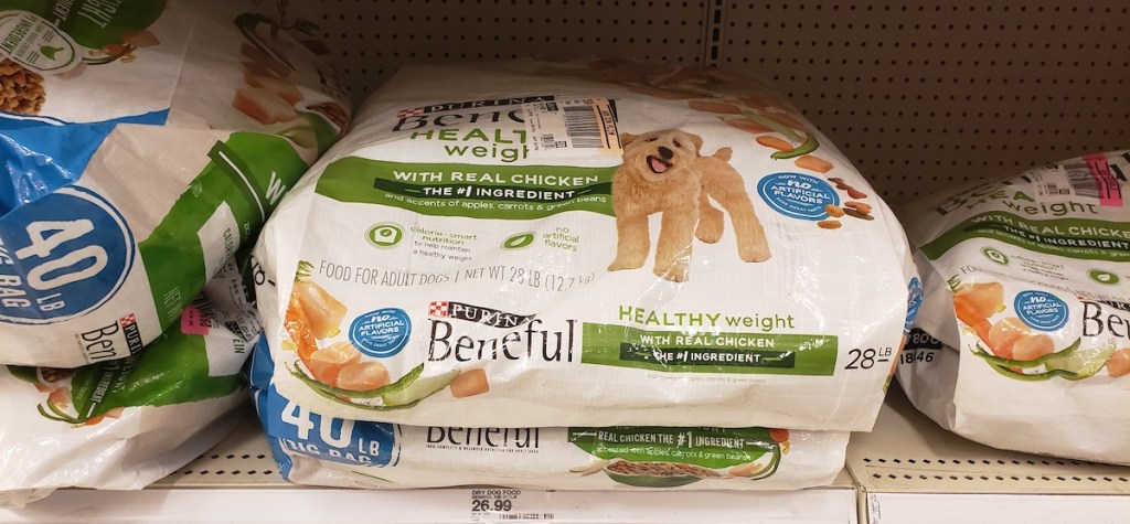 dog food on shelf at Target