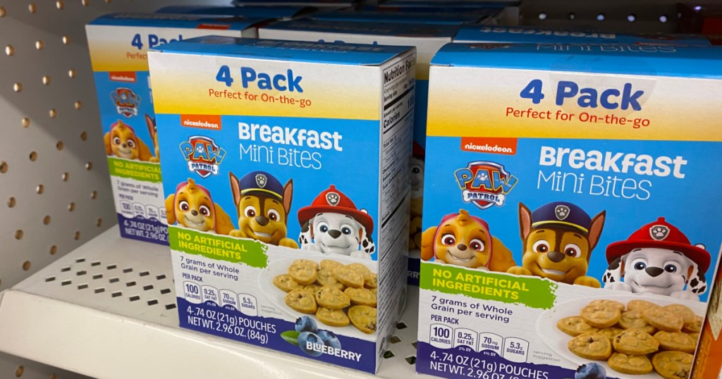 paw patrol breakfast bites at dollar tree