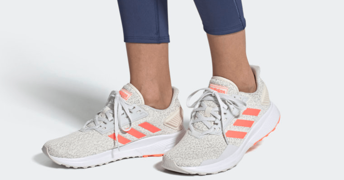 adidas womens duramo shoes on feet