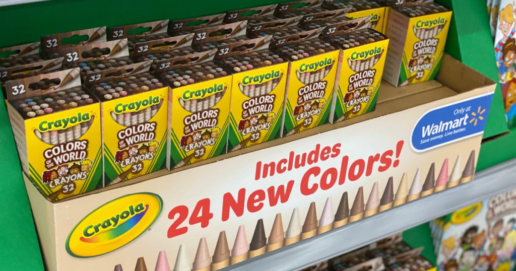 colors of the world crayons at walmart