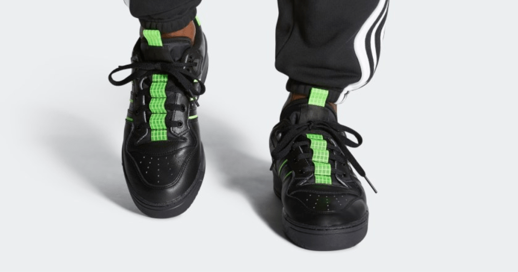 adidas mens rivalry shoe black and green