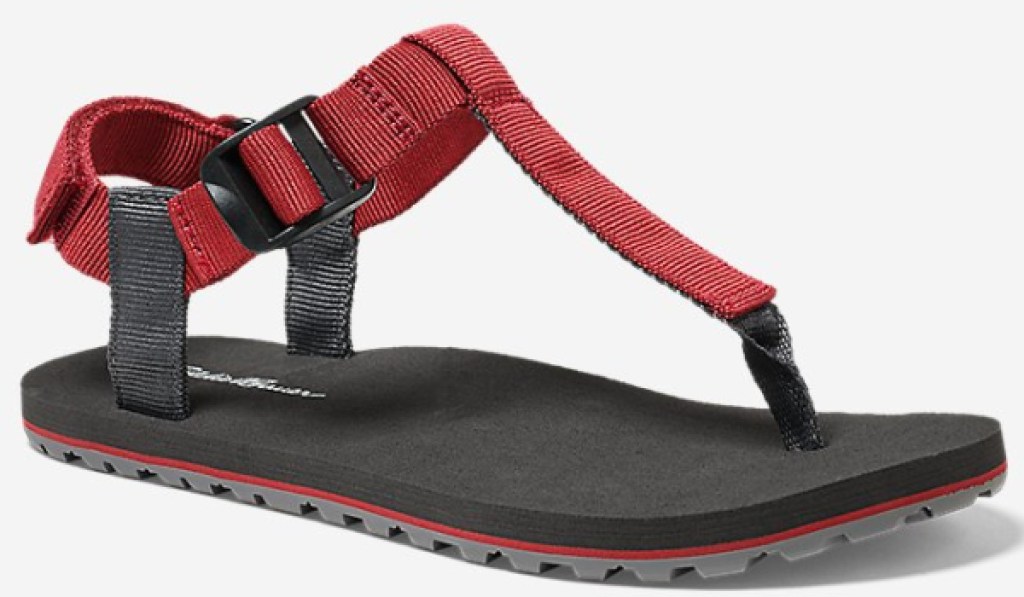 eddie bauer no flop sandal red