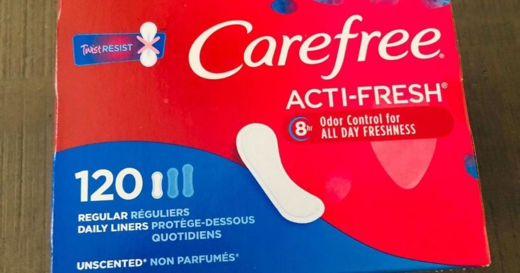 box of 120 panty liners