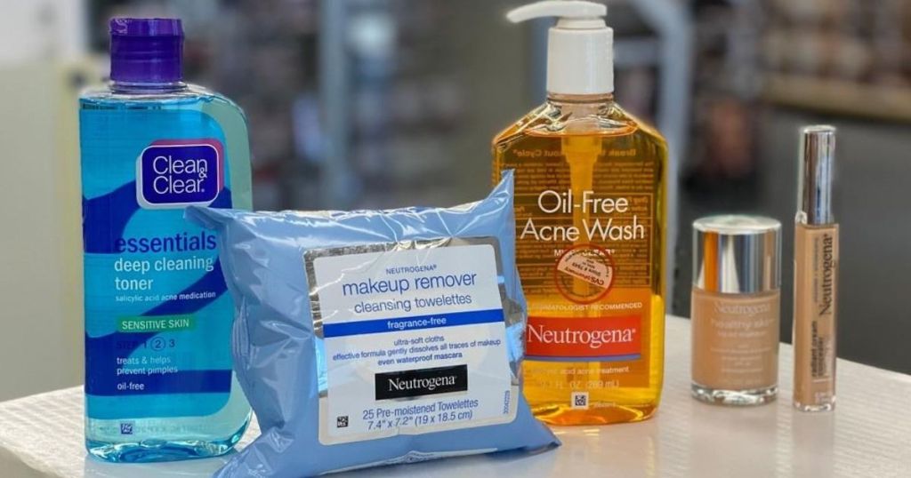 skincare products and cosmetics 
