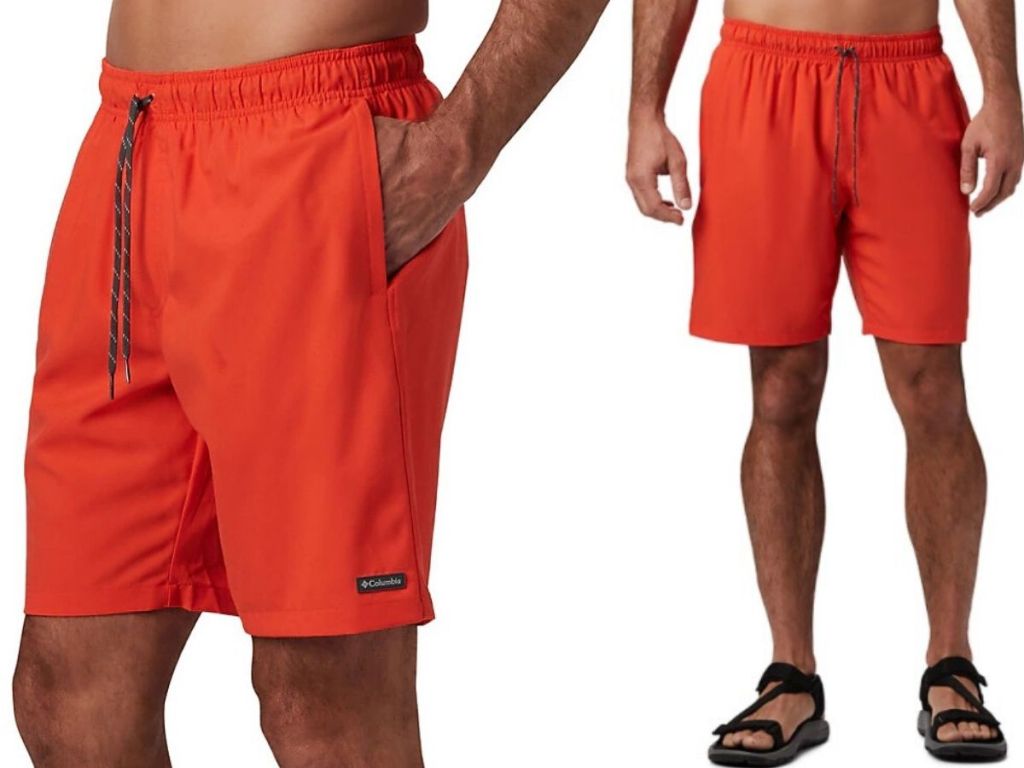 man wearing swim trunks