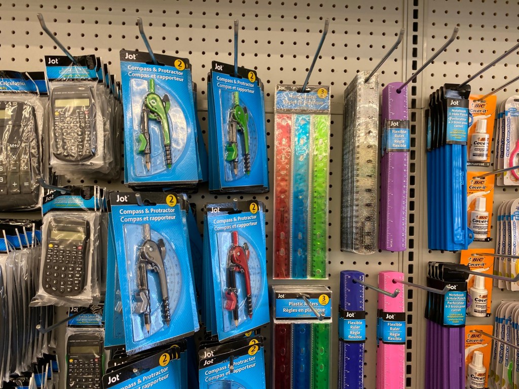 Dollar Tree Compass and Protractor