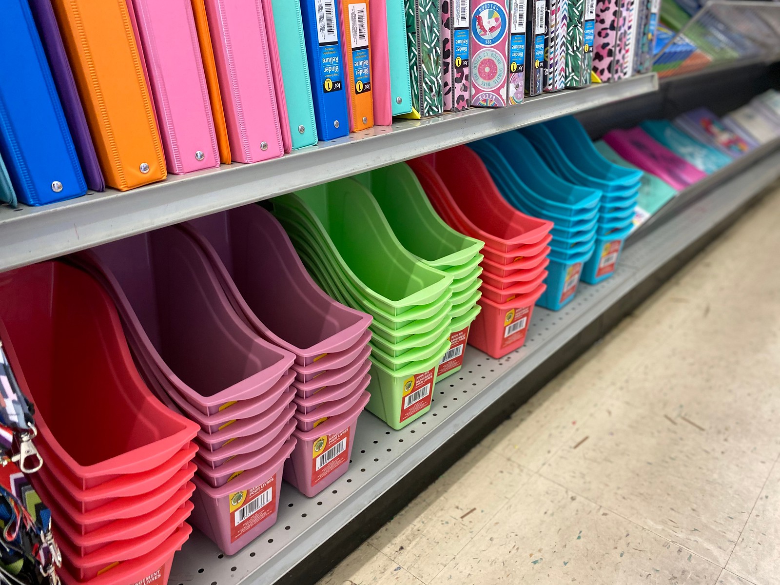 Dollar Tree Book Bins
