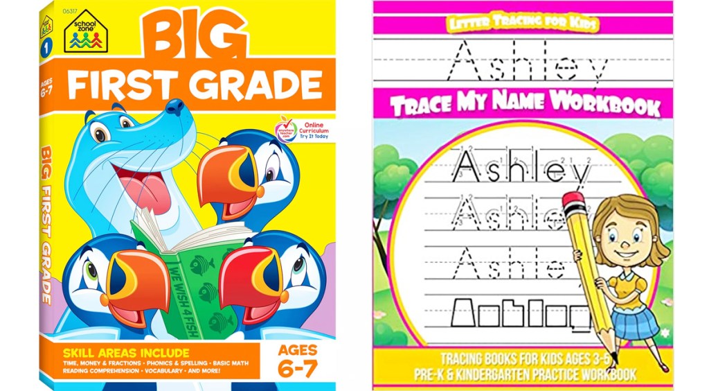 first grade workbook and name wiring workbook