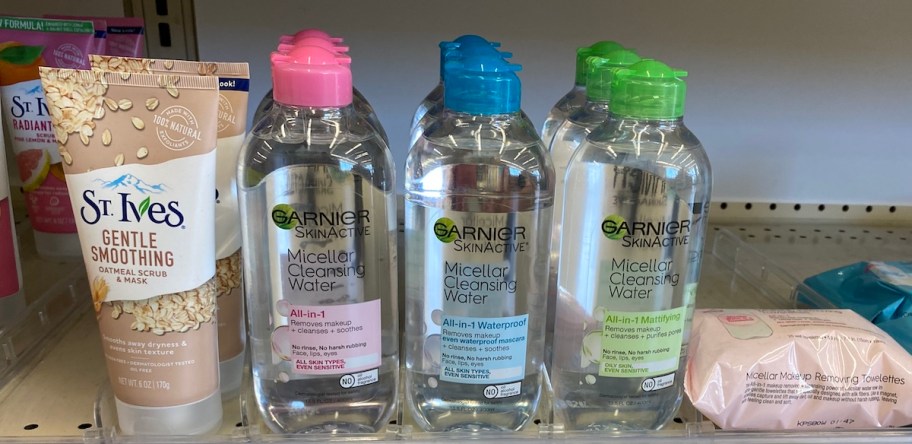 Garnier Micellar Cleansing Water on shelf at Walgreens