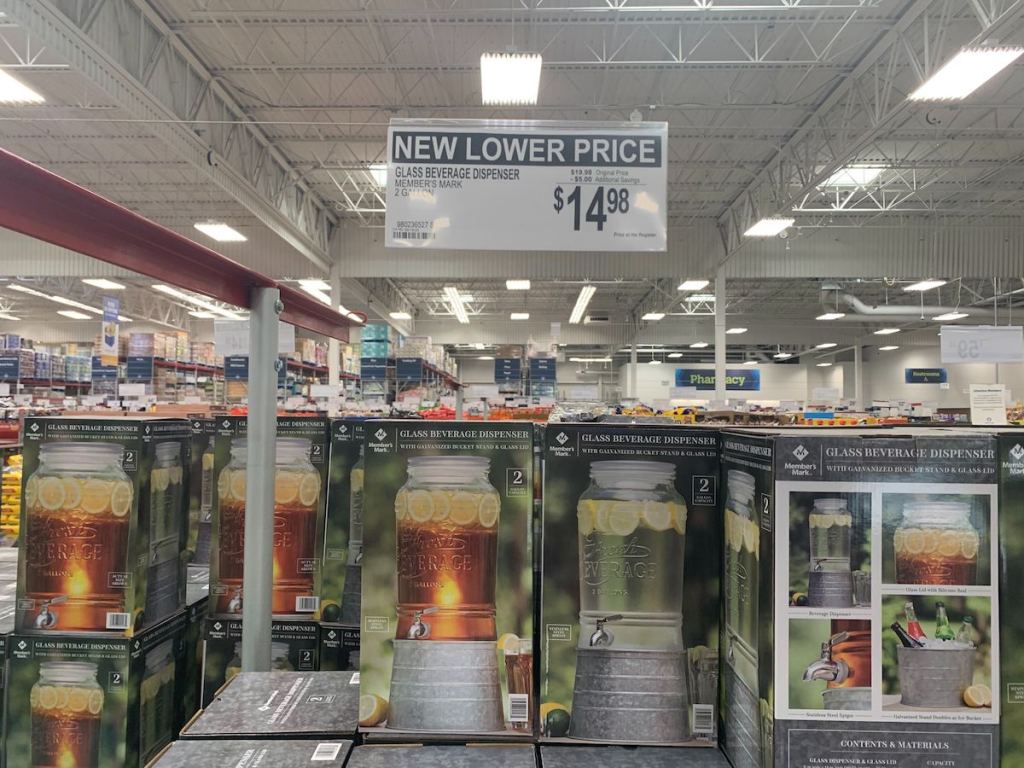 Glass Beverage Dispenser at Sam's Club
