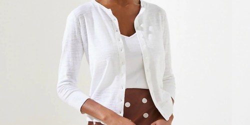 LOFT Women’s 3/4 Sleeve Cardigan Only $8 (Regularly $50)