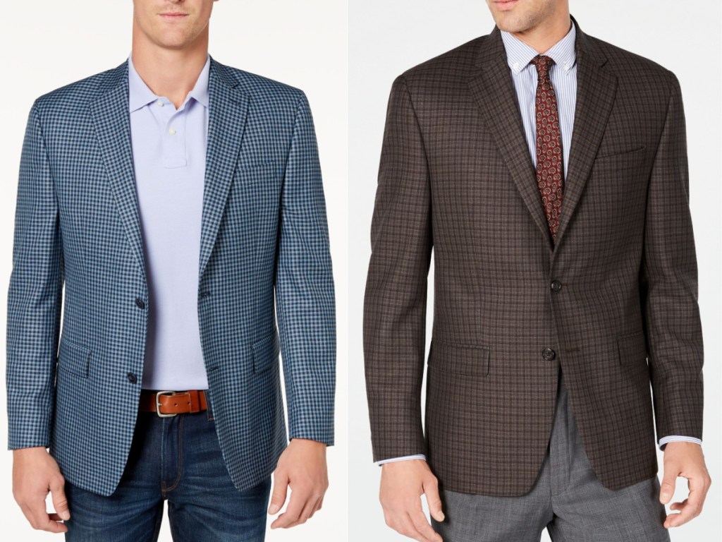 2 men standing side by side wearing sport coats 