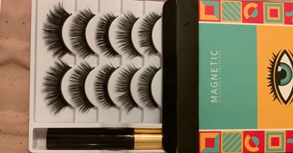 magnetic eyelash set with magnetic eyeliner 