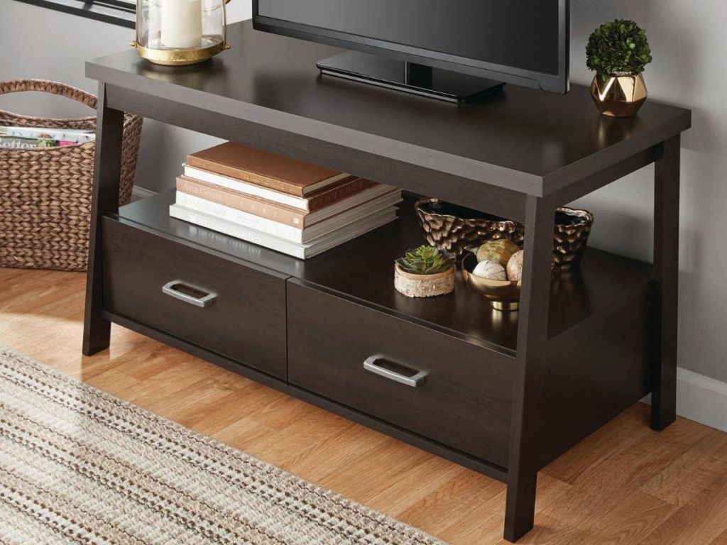 tv stand with two drawers