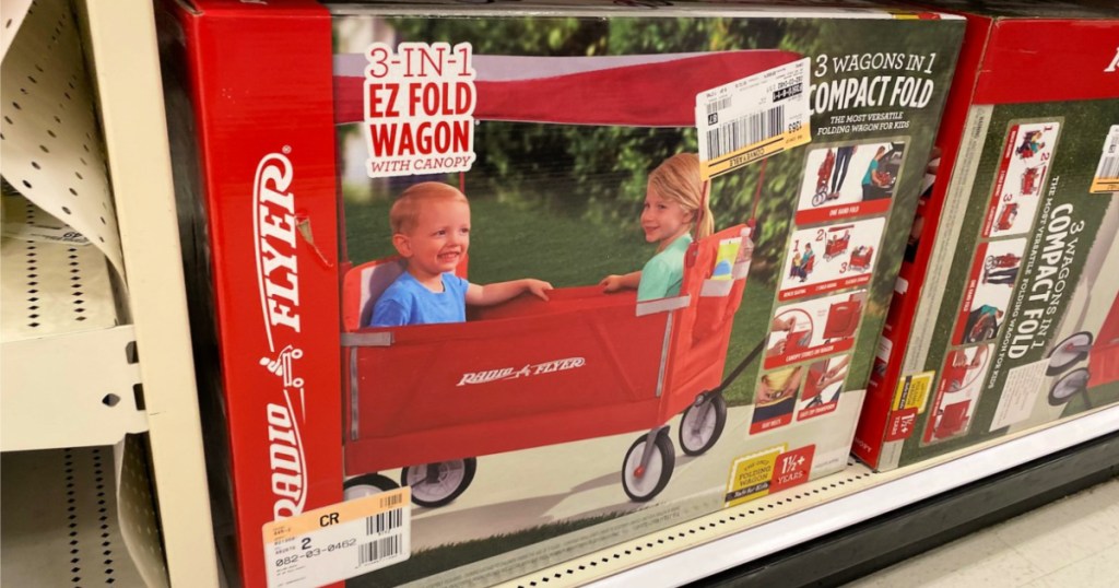Radio Flyer 3 in 1 EZ Fold Wagon with Canopy
