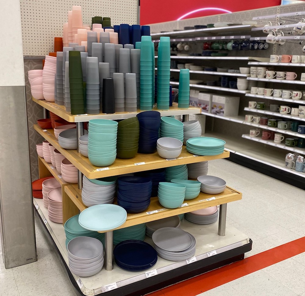 Room Essentials Dinnerware on Target endcap