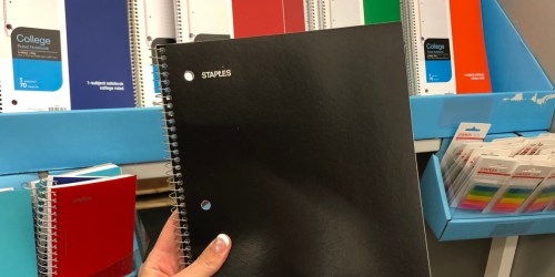 Staples Notebooks 3-Pack Only 75¢ Shipped (Regularly $5)