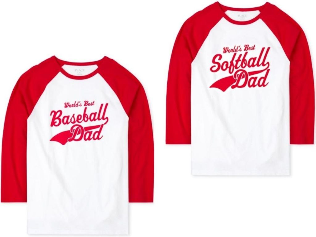 two baseball ringer t-shirts