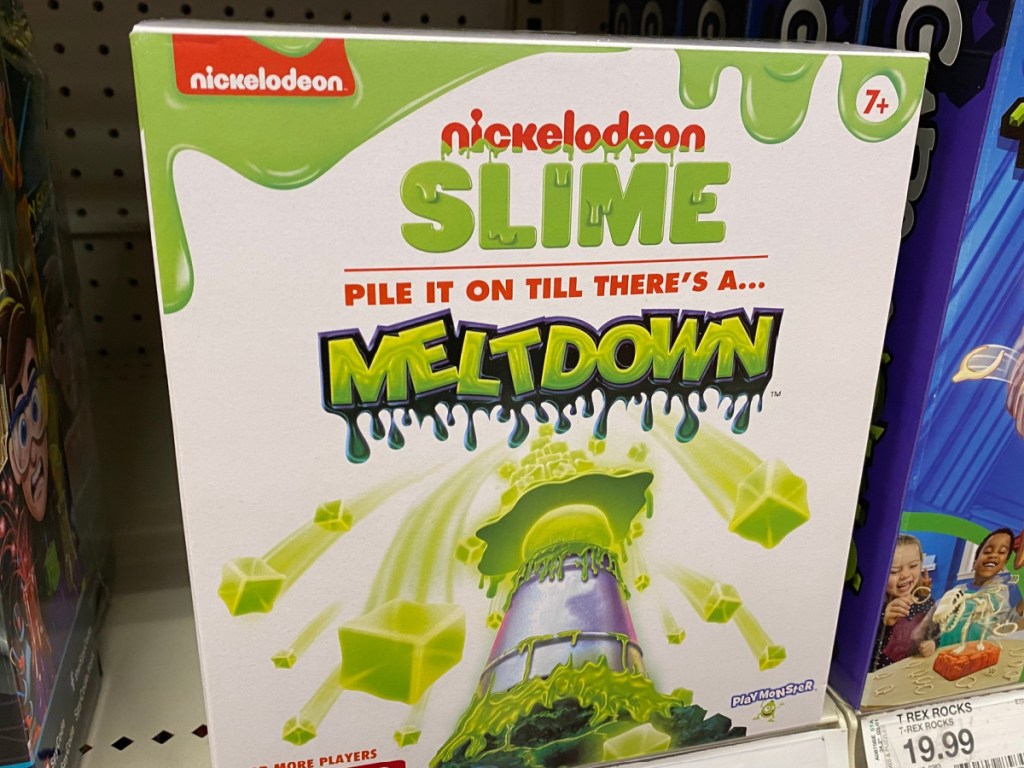 Nickelodeon Slime Melthdown Game sitting on store shelf