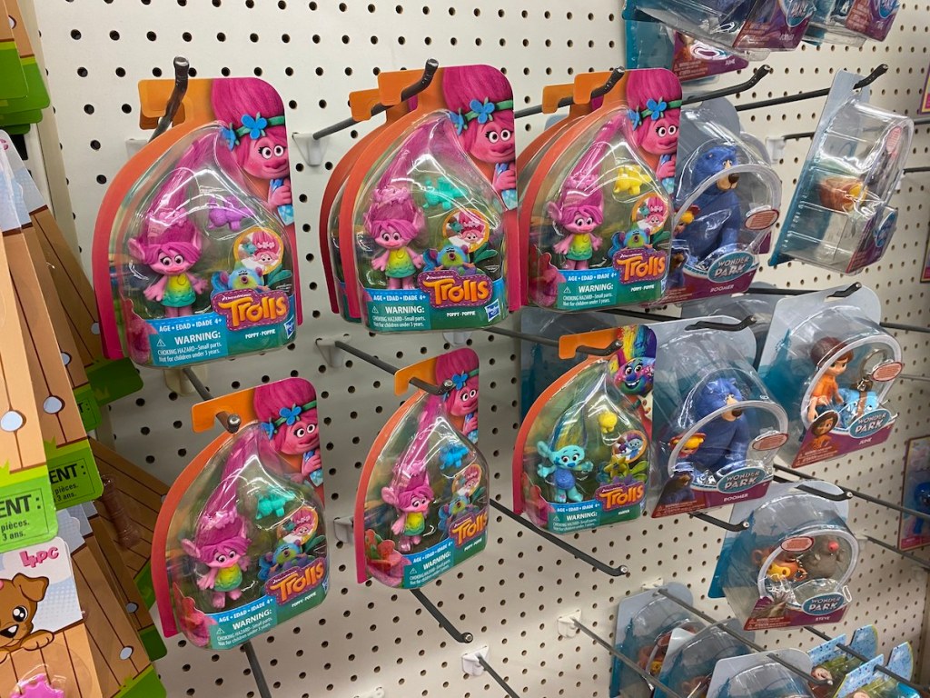 wall with trolls figures