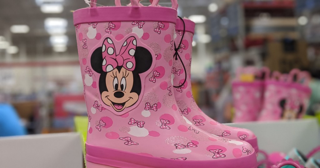 kids Minnie Mouse rain boots in store