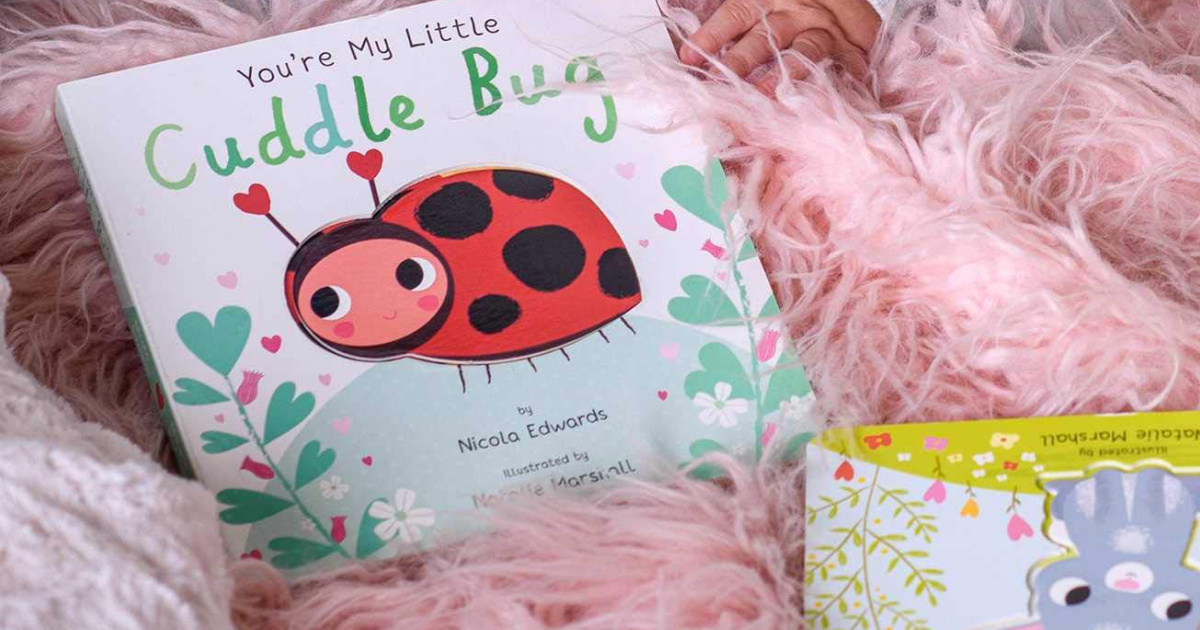 you're my cuddle bug book on fluffy pink surface