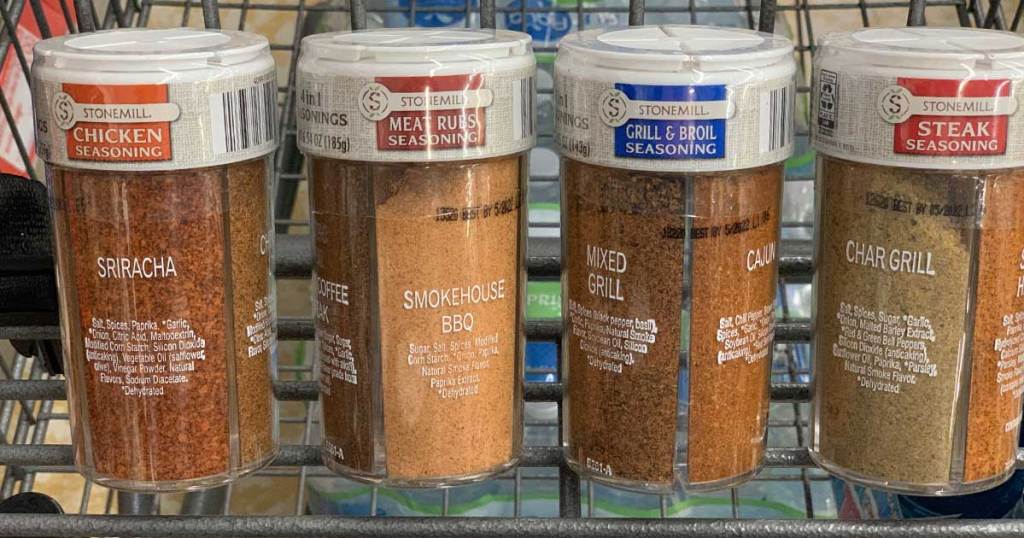 4 in 1 seasonings in a cart