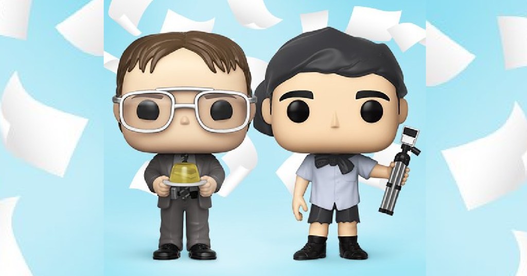 dwight and michael funko pop characters