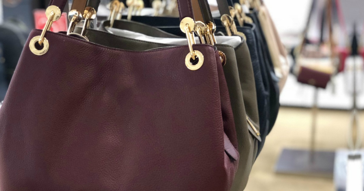 purses on display in a store