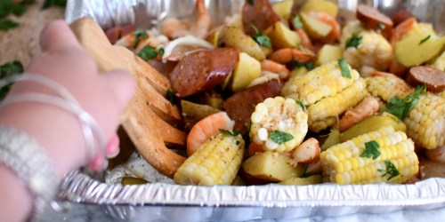 No-Mess Sheet Pan Shrimp Boil on the Grill or in the Oven!