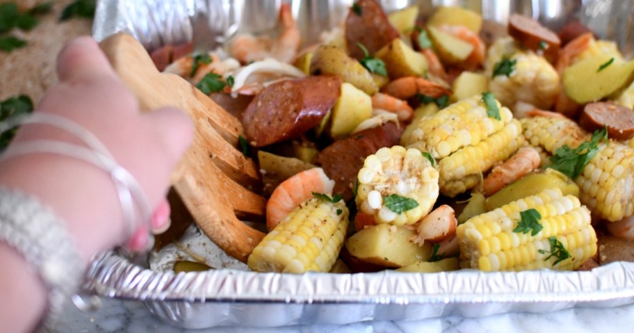 sheet pan shrimp boil