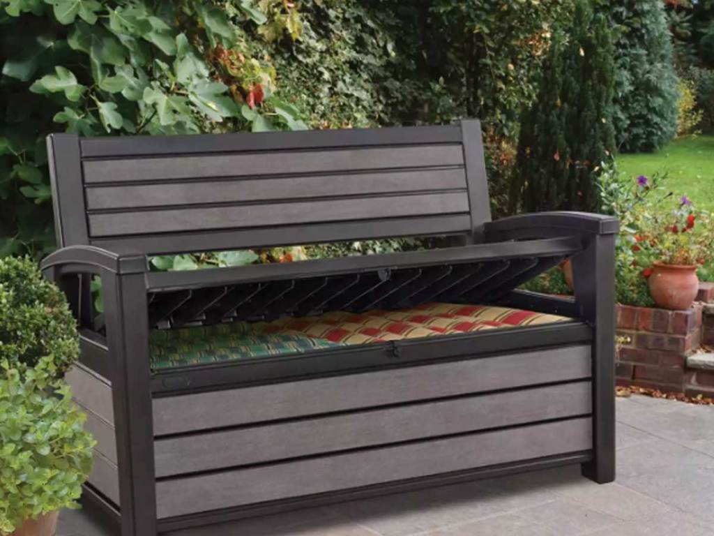 outdoor storage bench