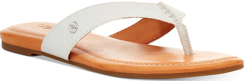 white ugg sandals