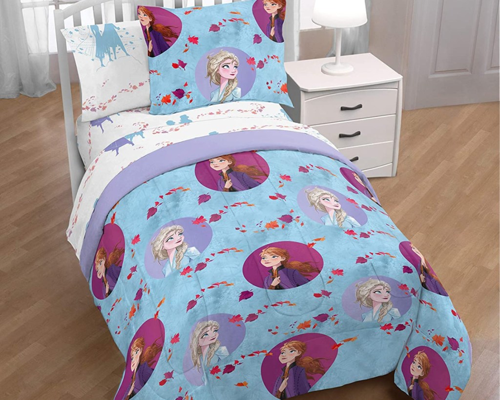 frozen 2 reversible comforter in kids room