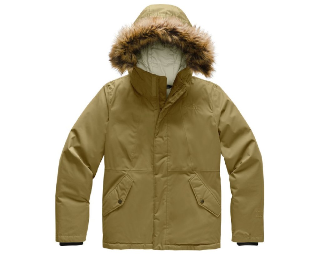 the north face girls parka tan