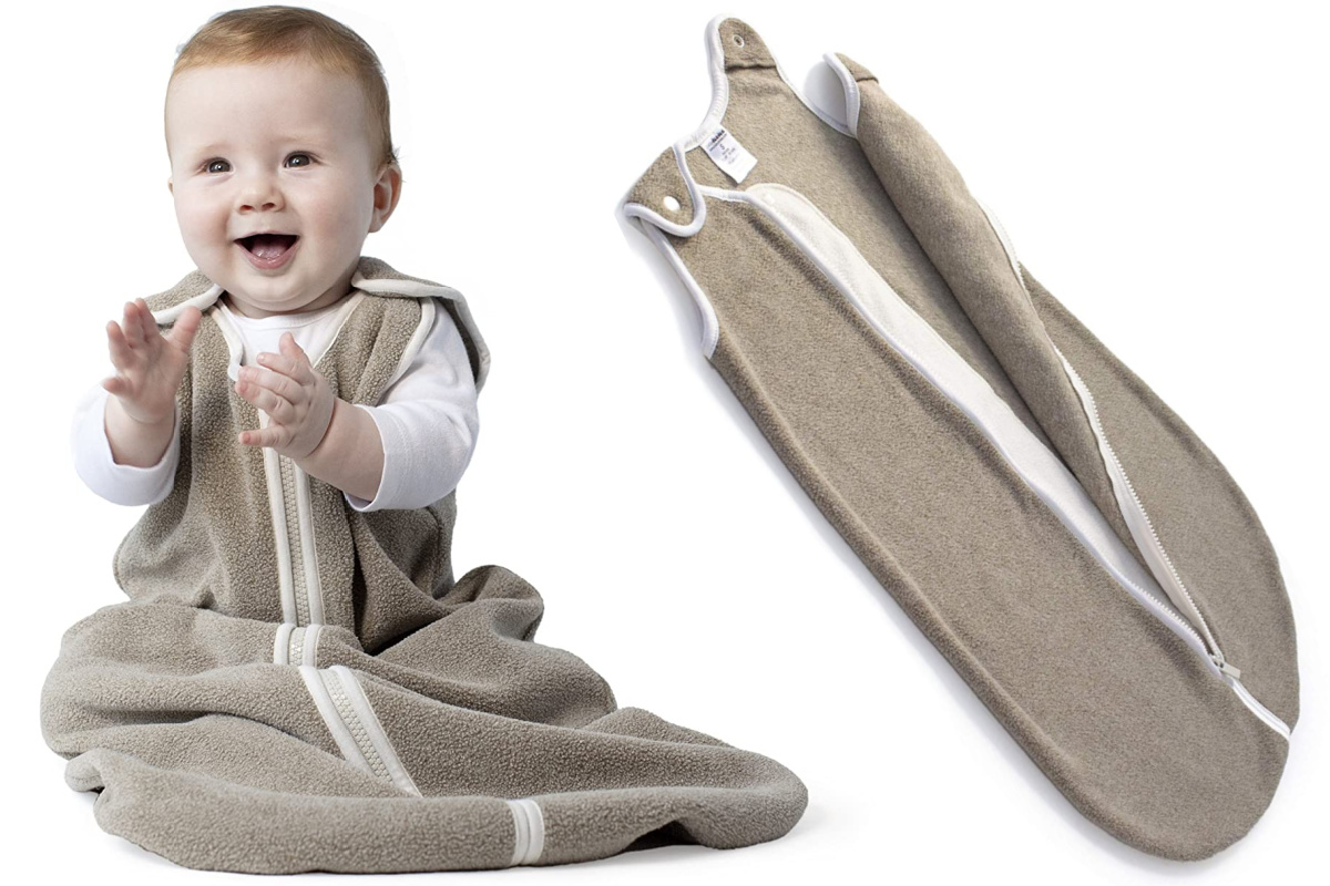 baby deedee sleep sack on baby sitting up