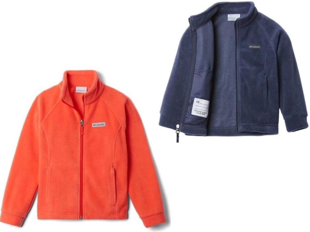 two girls fleece jackets