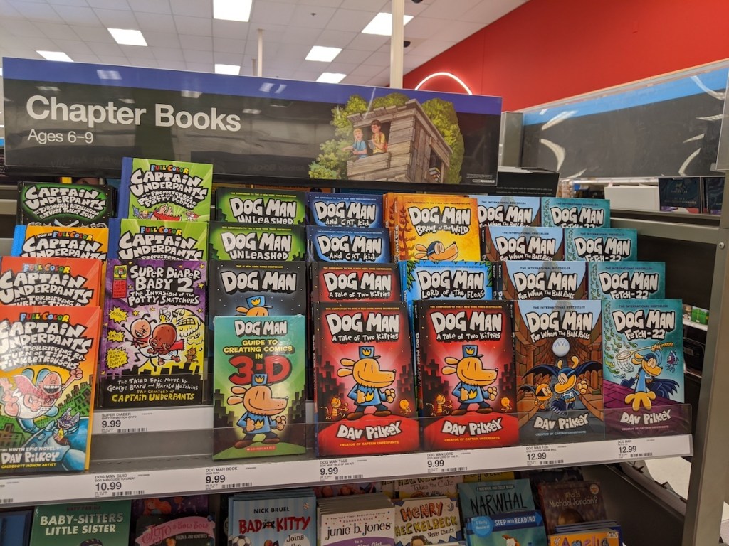 assorted dog man books at target