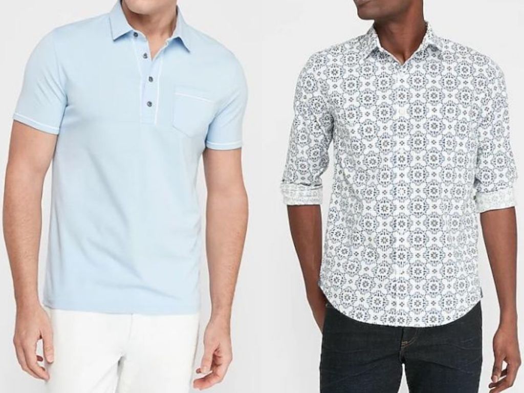 two men wearing shirts