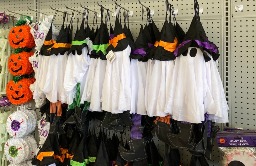 Ghost Witch Decorations at Dollar Tree
