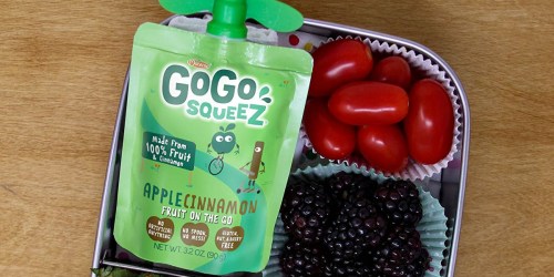 GoGo squeeZ Applesauce Pouches 12-Pack Only $5 Shipped on Amazon | Just 43¢ Per Pouch